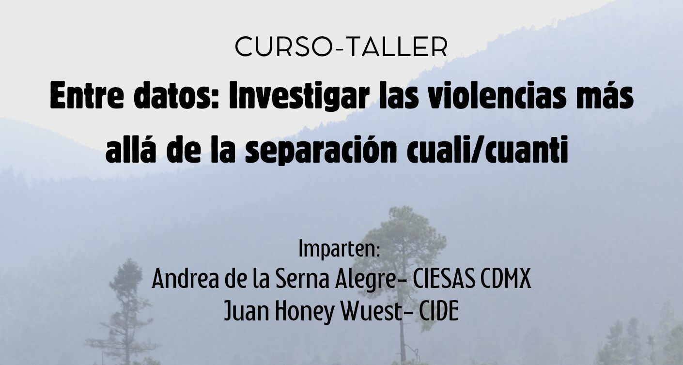 Curso “Entre datos: investigar las violencias”