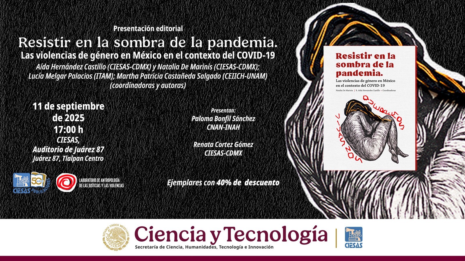 Presentación editorial “Resistir en la sombra de la pandemia. Violencias de género en el contexto del covid-19 en México”