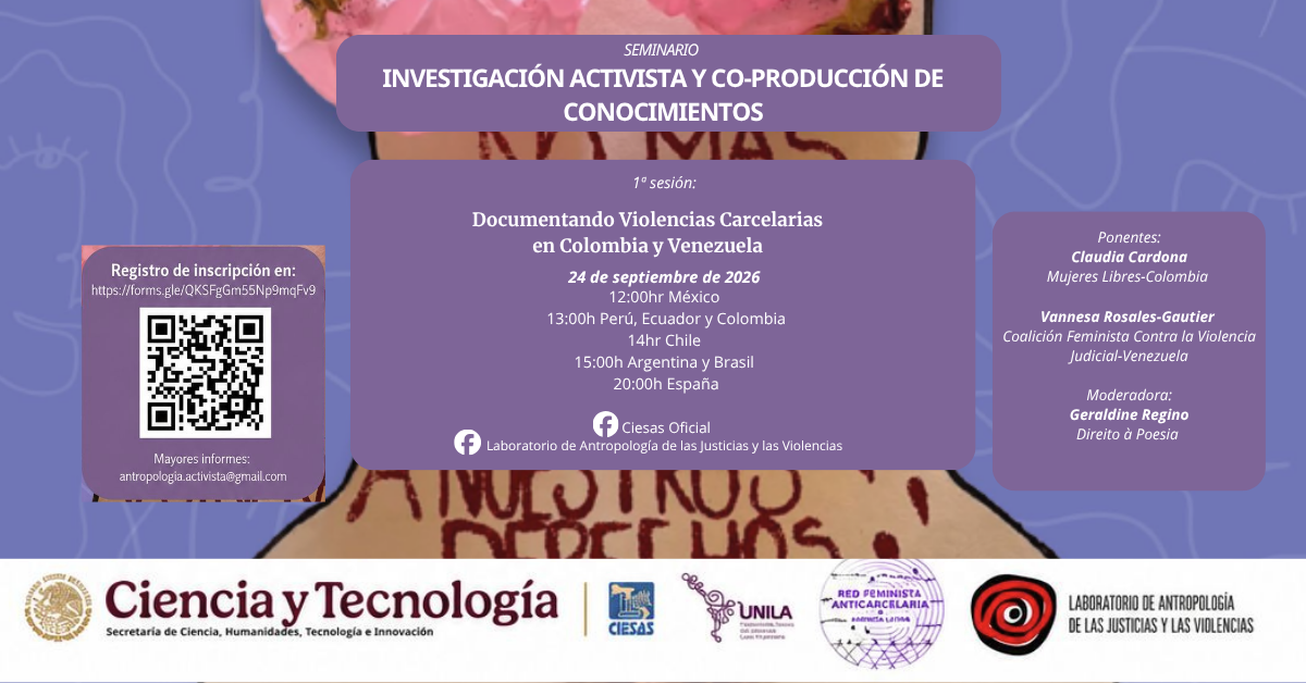 1ª sesión: Documentando violencias carcelarias en Colombia y Venezuela